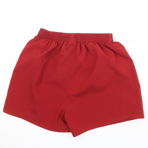 New Balance Boys Red Polyester Sweat Shorts Size 6-7 Years Regular - L.F.C.