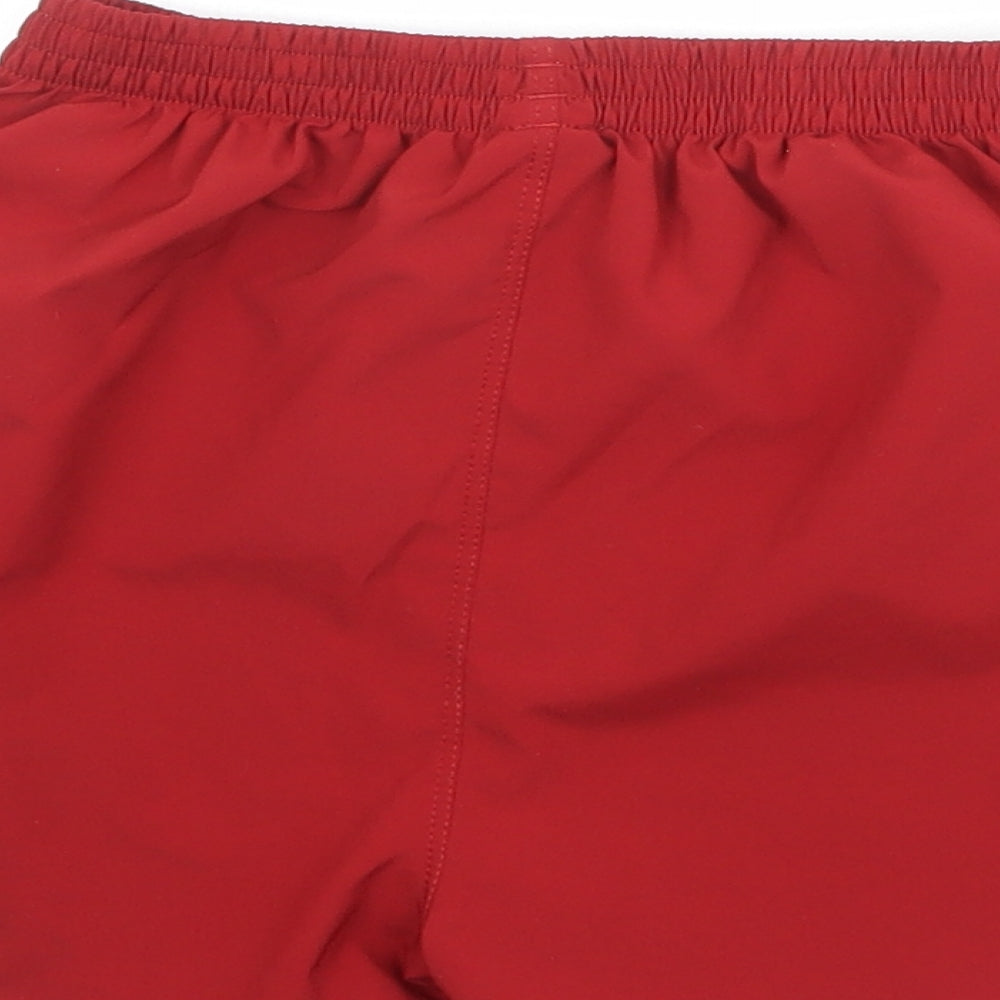 New Balance Boys Red Polyester Sweat Shorts Size 6-7 Years Regular - L.F.C.