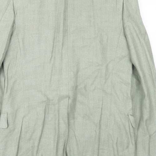 Ventura Mens Green Wool Jacket Suit Jacket Size 40 Regular