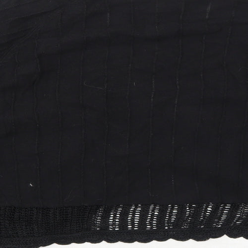 Savida Womens Black V-Neck Acrylic Cardigan Jumper Size 12