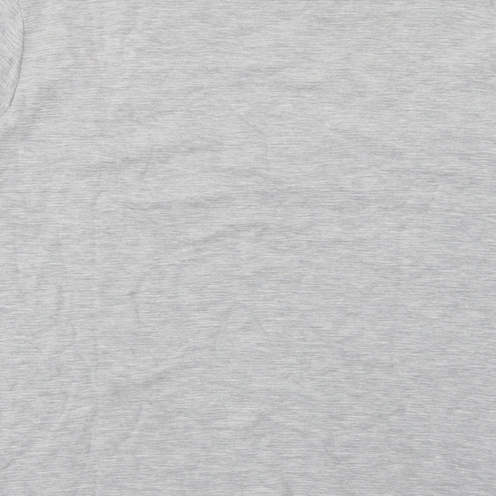 River Island Mens Grey Cotton T-Shirt Size XL Crew Neck