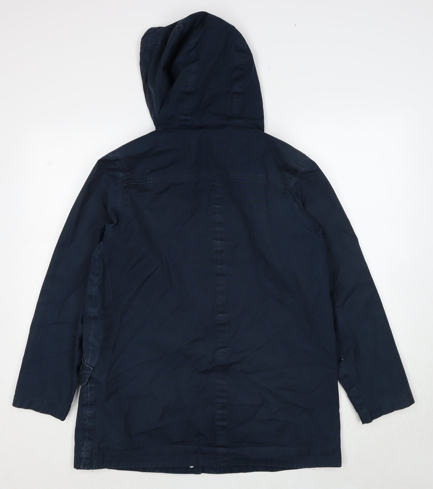 Seasalt Womens Blue Rain Coat Coat Size 12 Zip