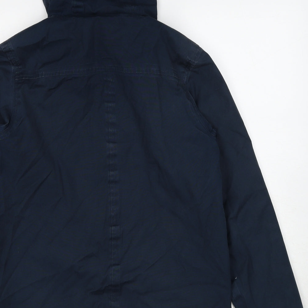 Seasalt Womens Blue Rain Coat Coat Size 12 Zip