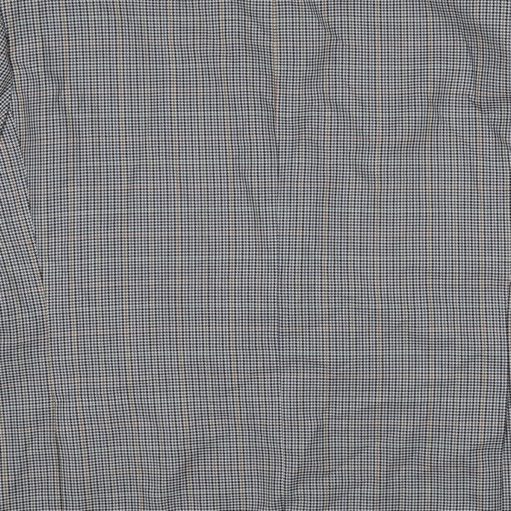 Marks and Spencer Mens Grey Geometric Wool Jacket Suit Jacket Size M Regular