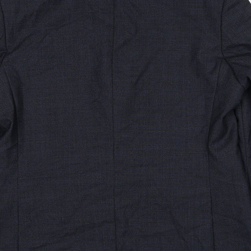 Marks and Spencer Mens Blue Wool Jacket Suit Jacket Size 44 Regular