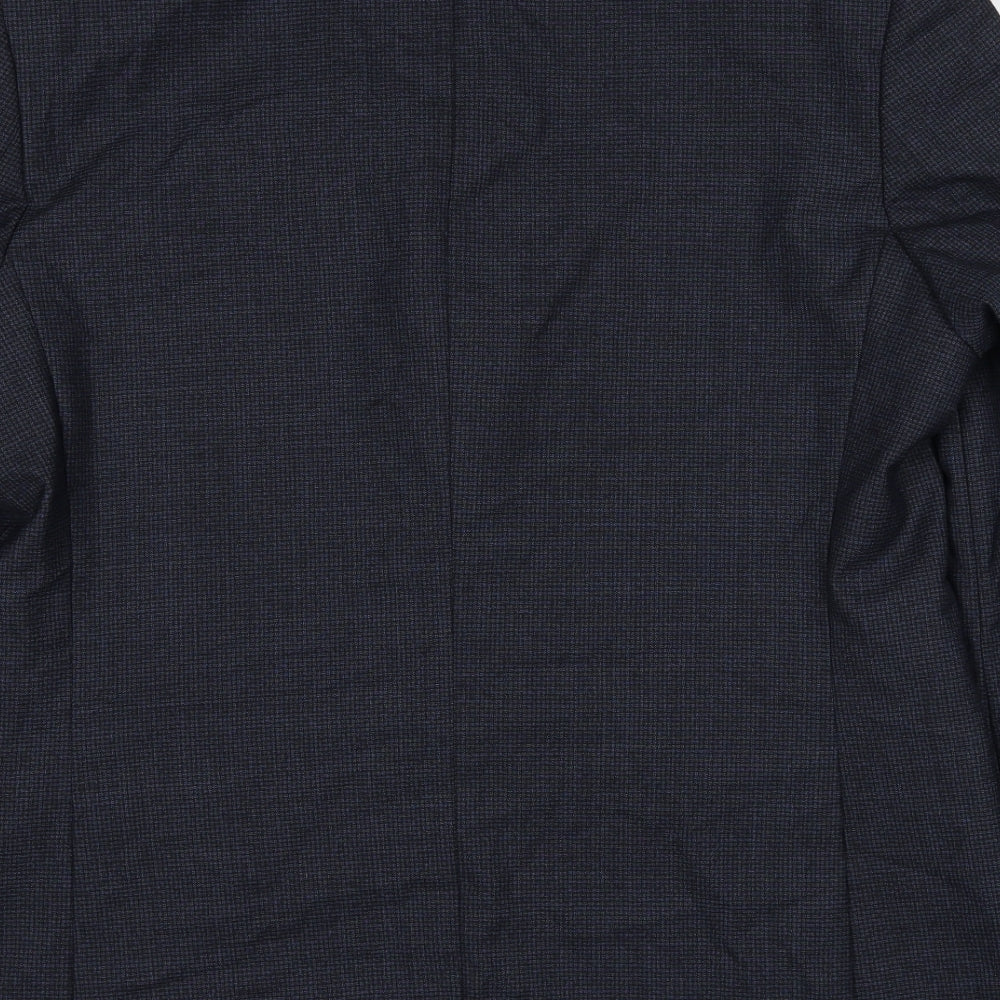 Marks and Spencer Mens Blue Wool Jacket Suit Jacket Size 44 Regular