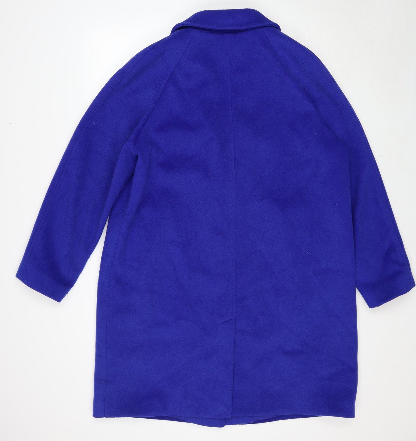 Marks and Spencer Womens Blue Overcoat Coat Size 18 Button