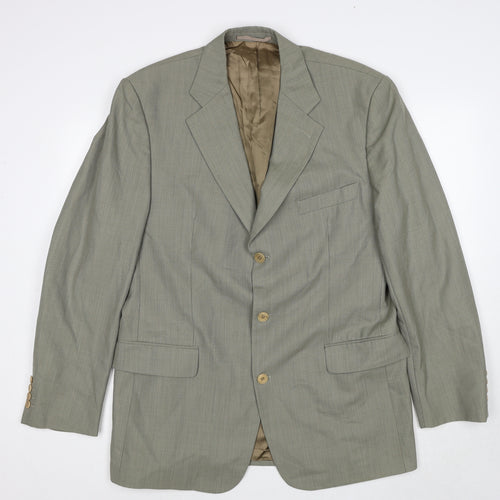 Odermark Mens Beige Wool Jacket Suit Jacket Size 44 Regular