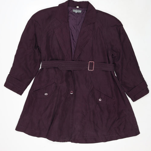 Introduction Womens Purple Jacket Size M Button