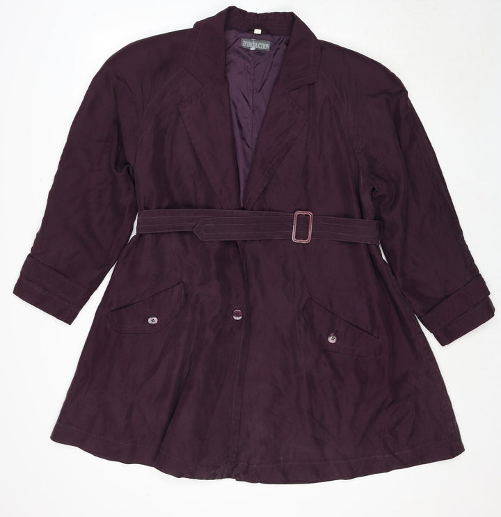 Introduction Womens Purple Jacket Size M Button