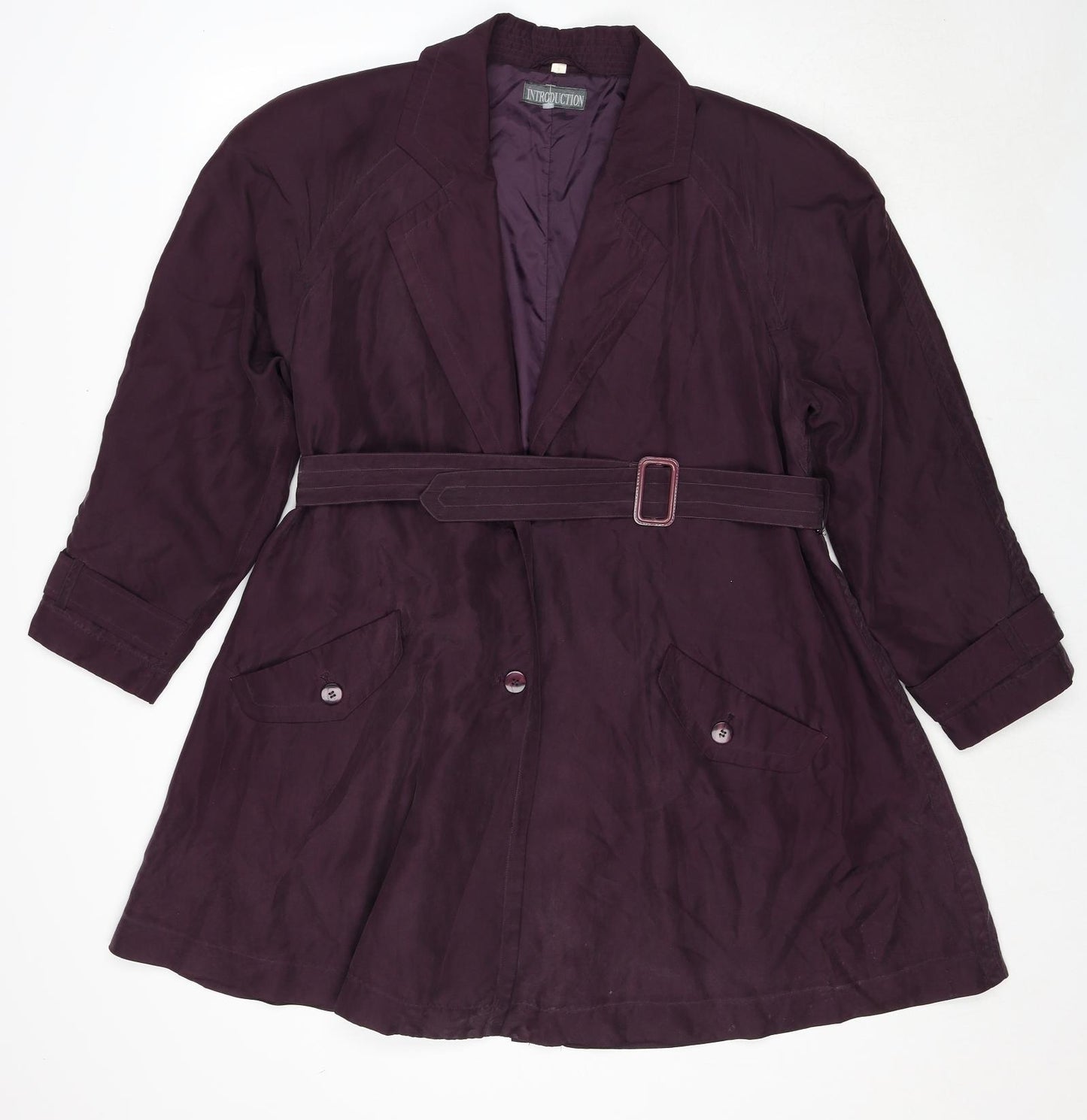 Introduction Womens Purple Jacket Size M Button