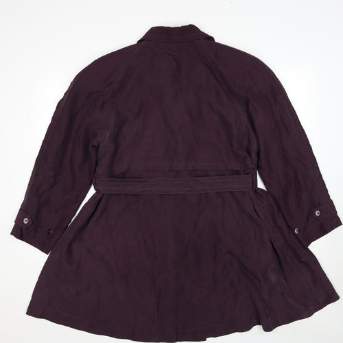 Introduction Womens Purple Jacket Size M Button