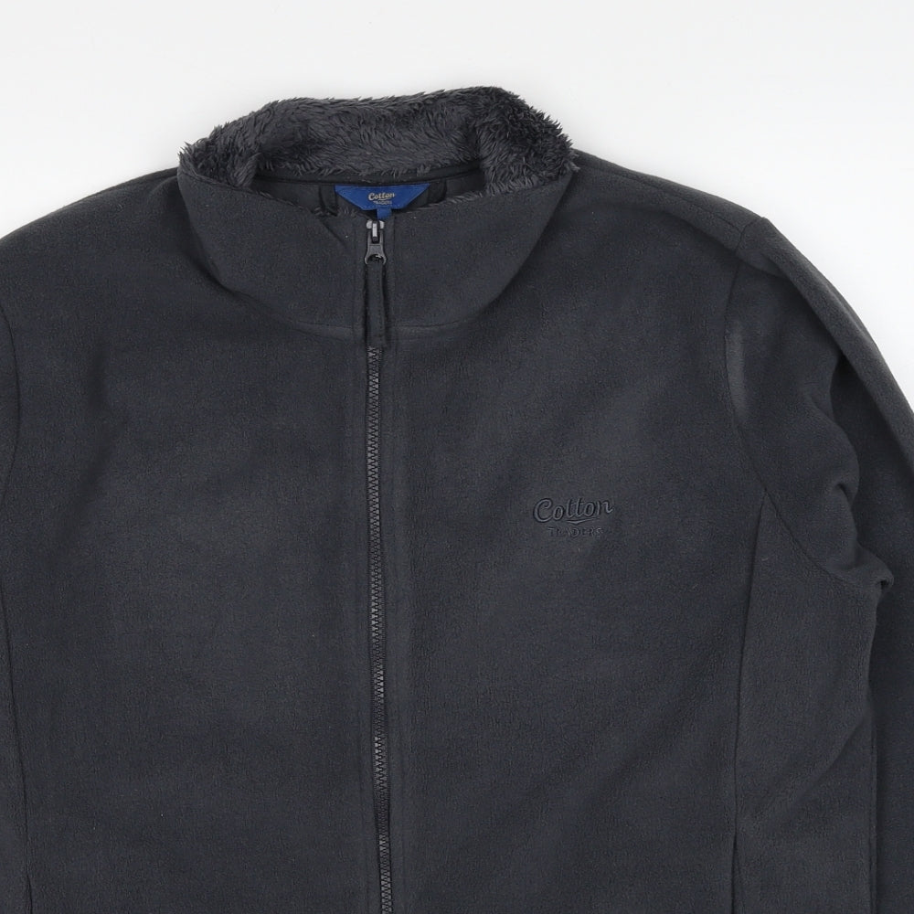Cotton Traders Mens Grey Jacket Size M Zip