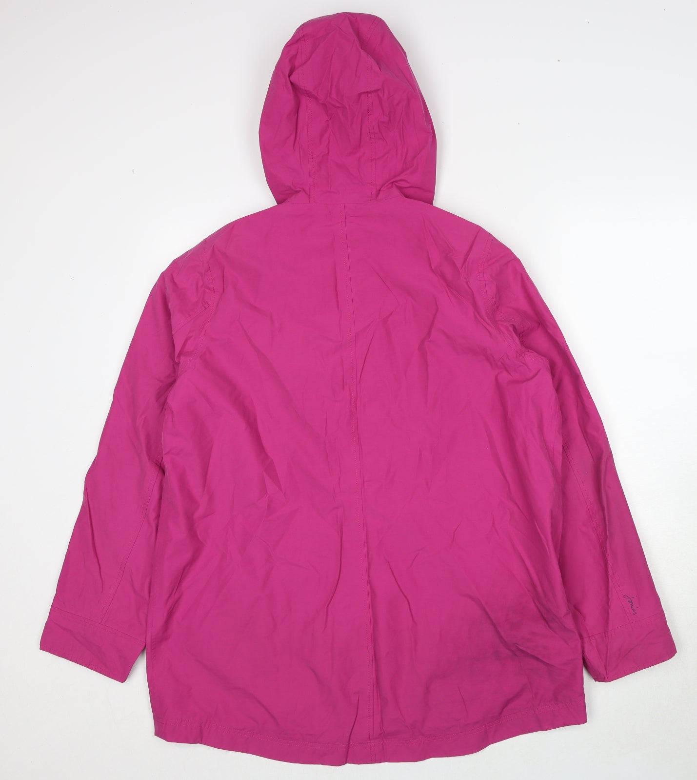 Joules Womens Pink Windbreaker Jacket Size 14 Zip