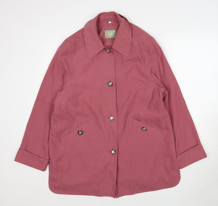 EWM Womens Pink Jacket Size 14 Zip