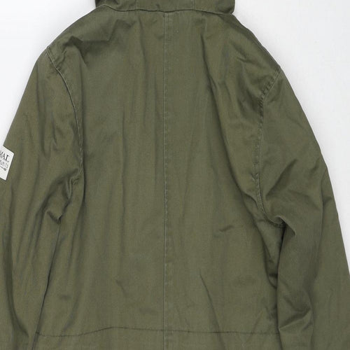 Animal Womens Green Parka Jacket Size 6 Zip