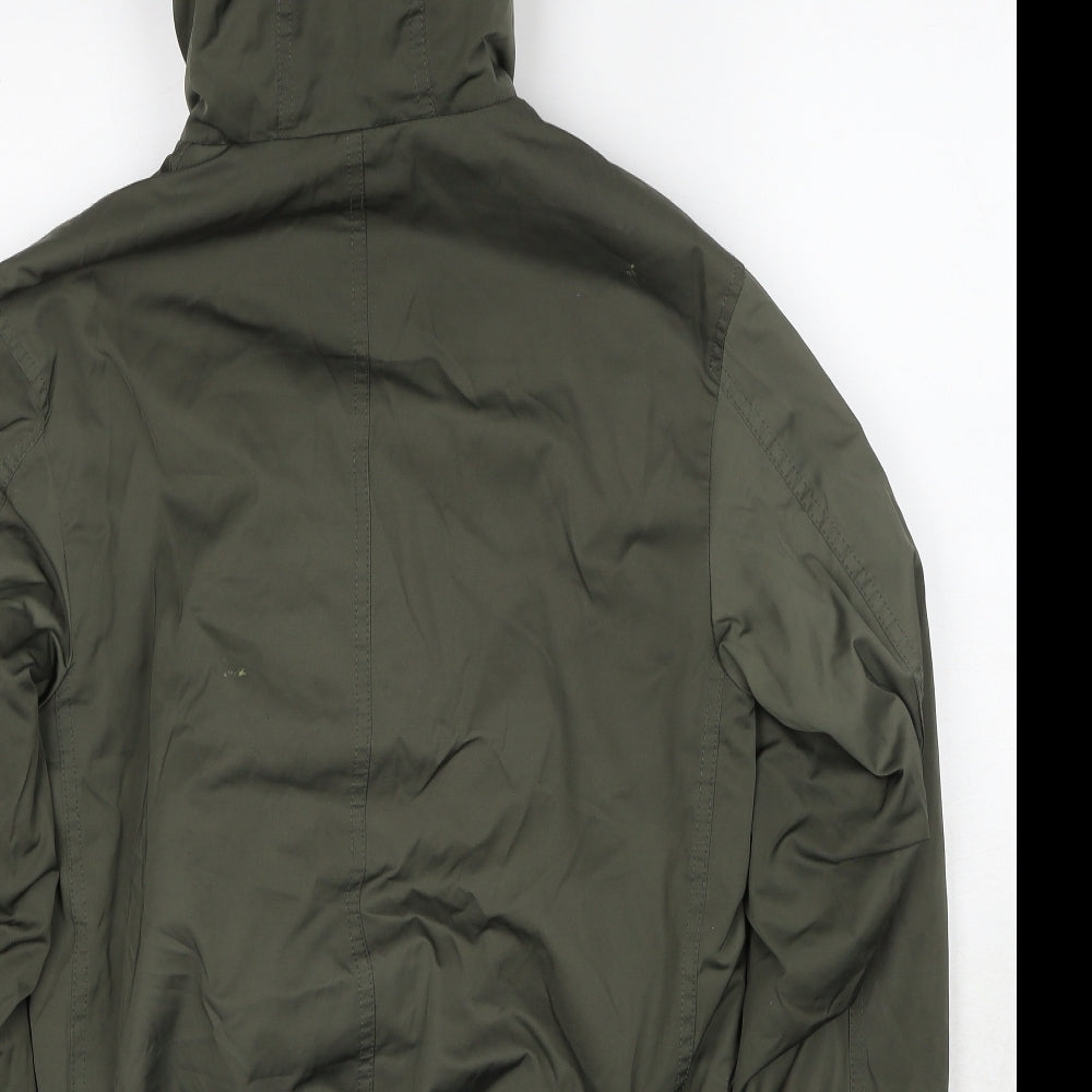 River Island Womens Green Bomber Jacket Jacket Size 2XS Zip