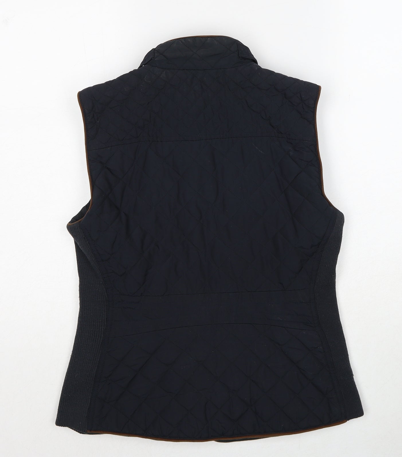 Zara Womens Black Gilet Jacket Size M Zip