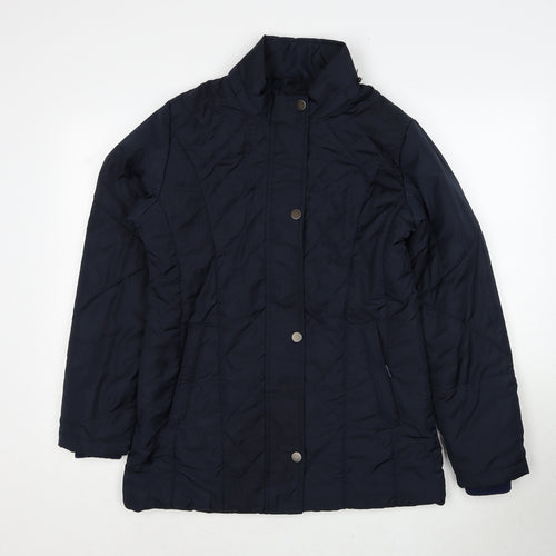K.Style Womens Blue Jacket Size M Zip