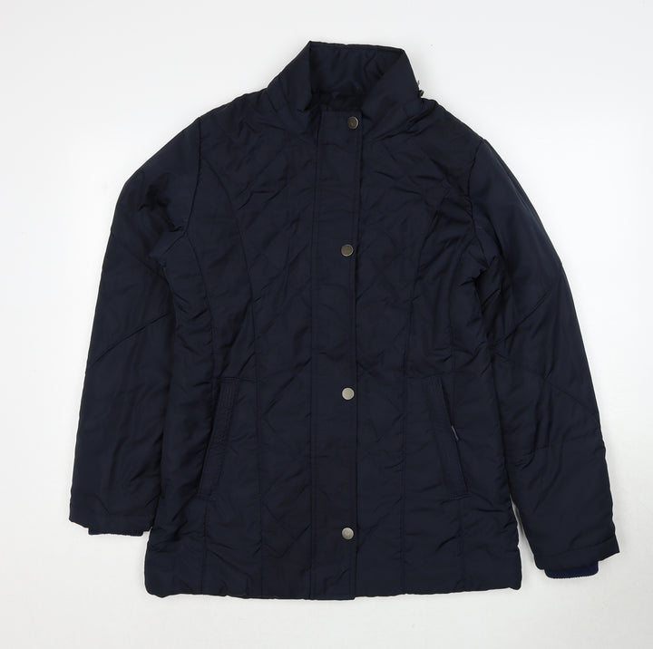 K.Style Womens Blue Jacket Size M Zip