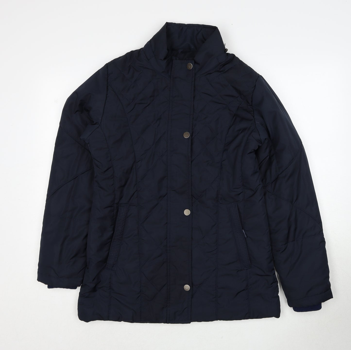 K.Style Womens Blue Jacket Size M Zip