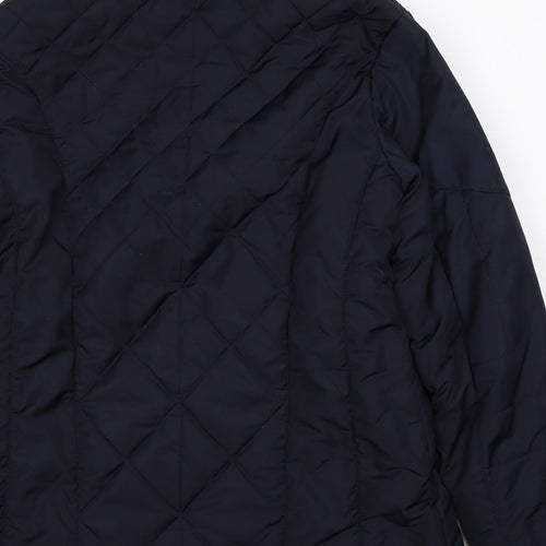 K.Style Womens Blue Jacket Size M Zip