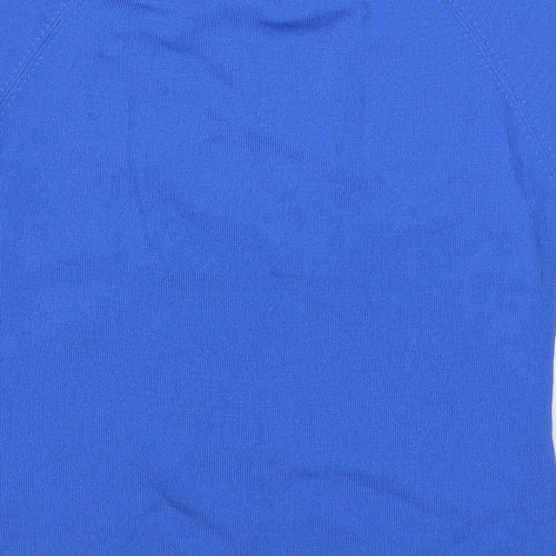 Sky Design Womens Blue Round Neck Viscose Cardigan Jumper Size S - Label size 1
