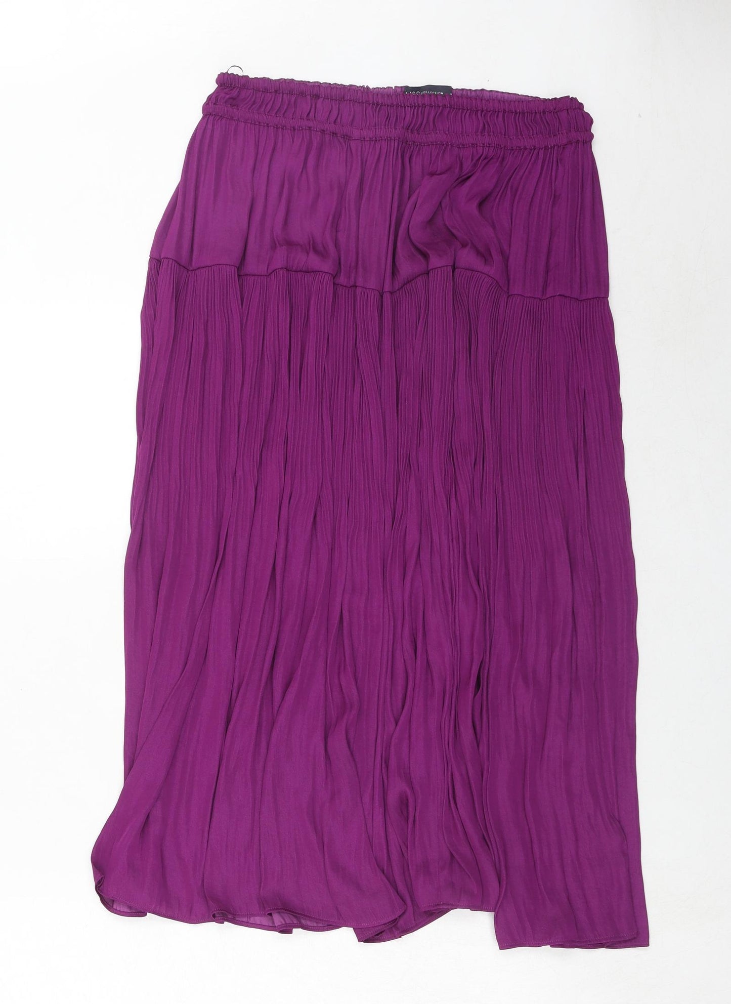 Marks and Spencer Womens Purple Polyester Peasant Skirt Size 12