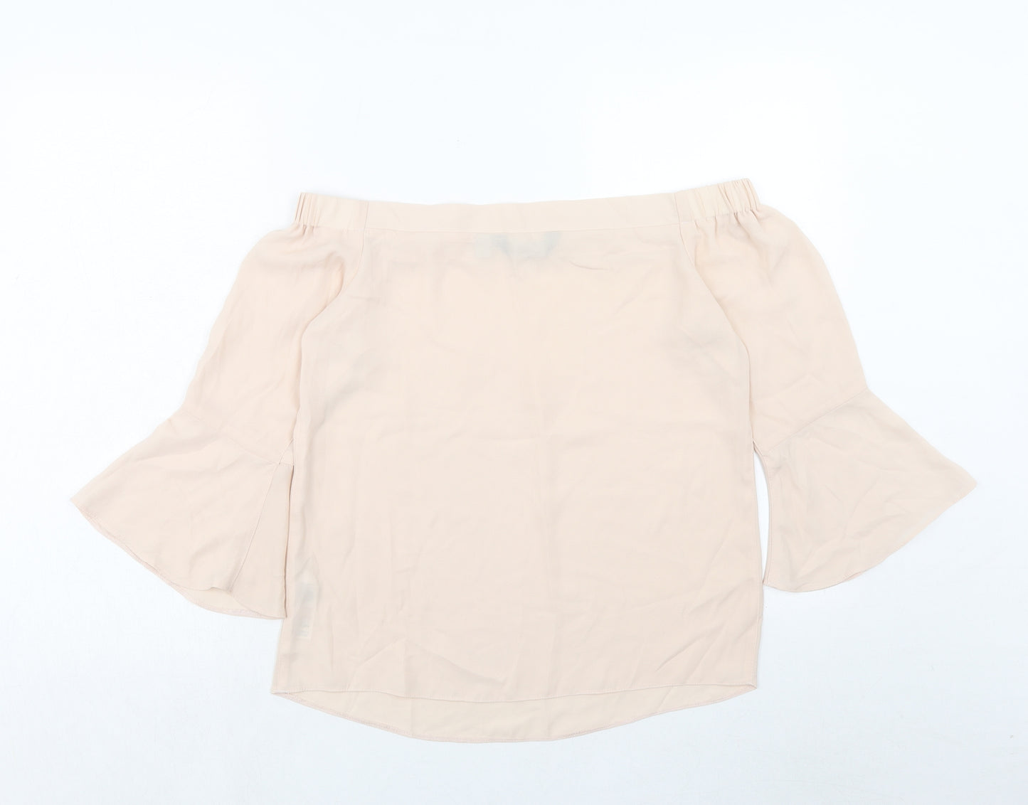 Dorothy Perkins Womens Pink Polyester Basic Blouse Size 8 Off the Shoulder