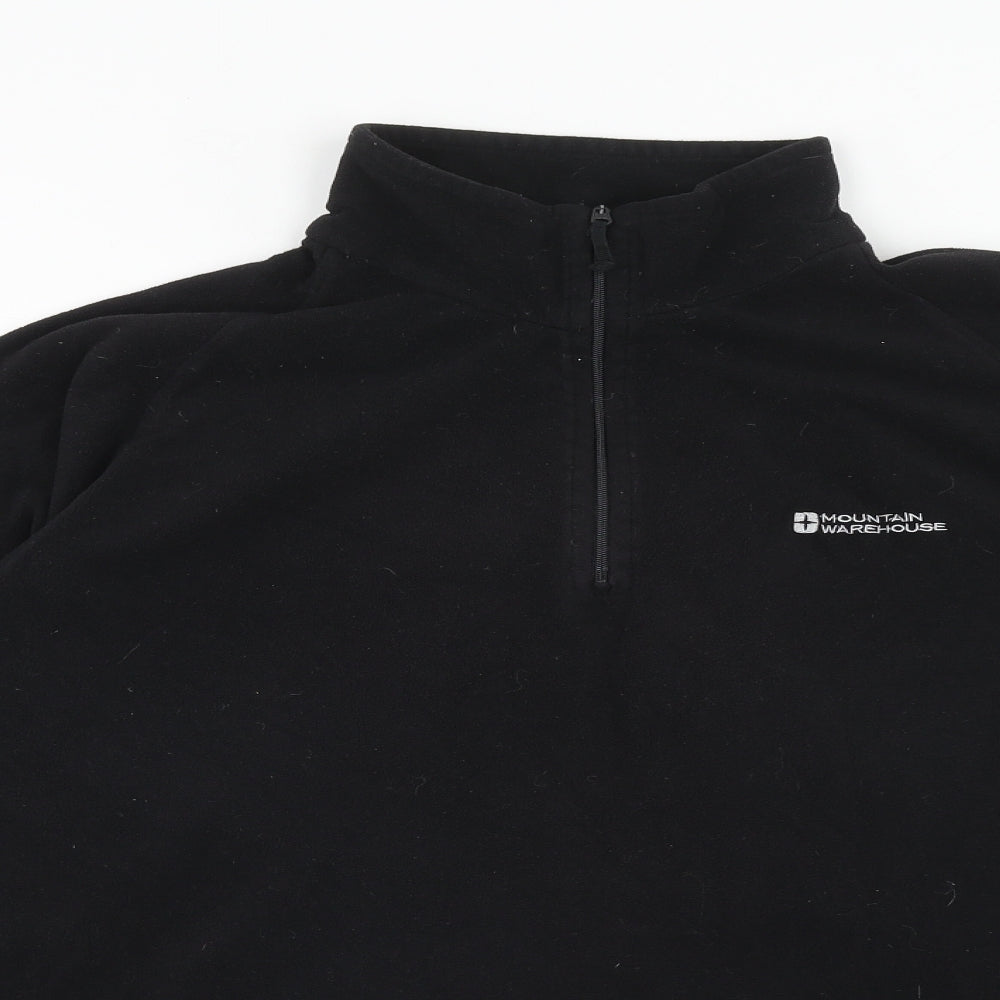 Mountain Warehouse Mens Black Polyester Pullover Sweatshirt Size XL