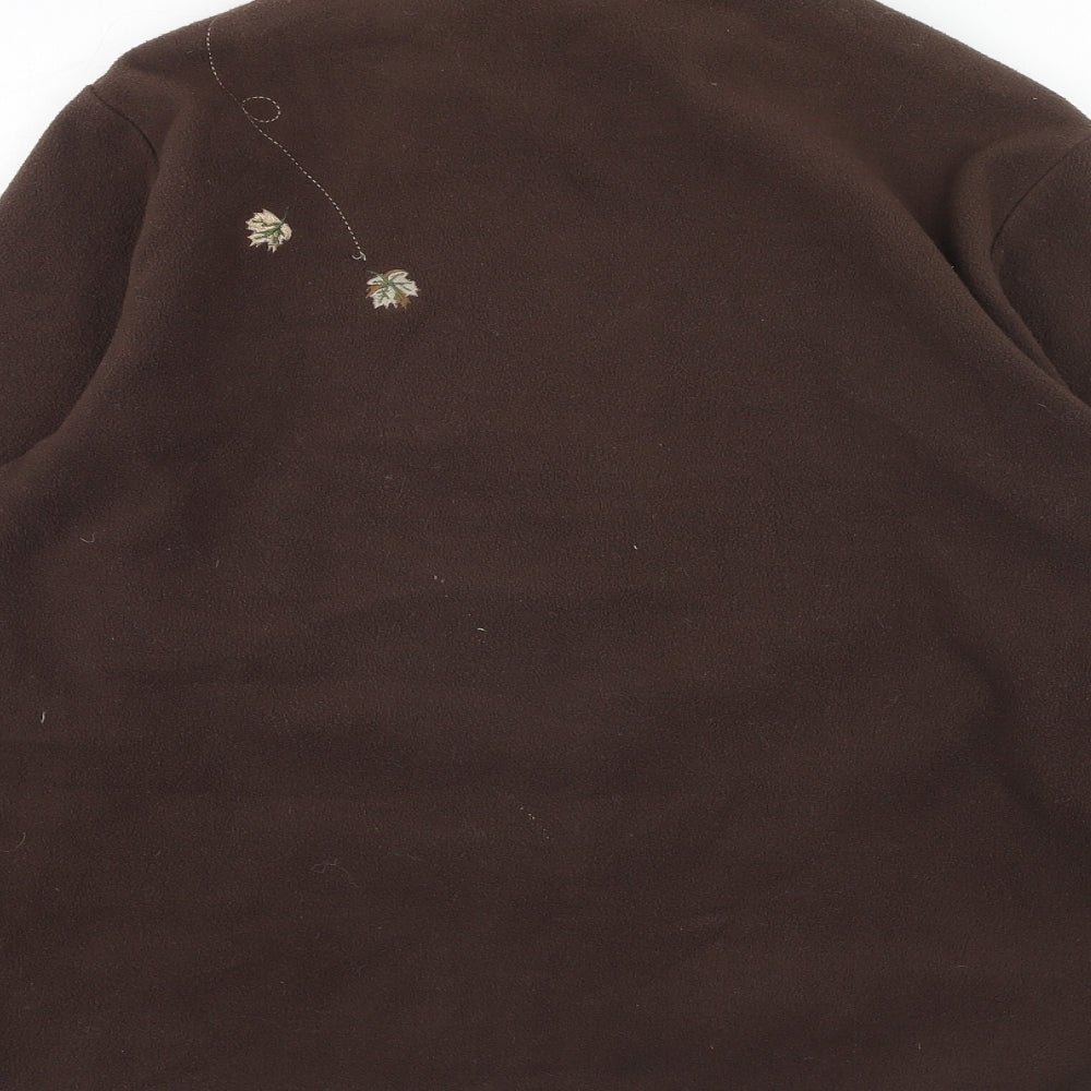 Tulchan Womens Brown Jacket Size L Zip - Sheep