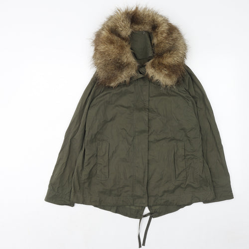 Marks and Spencer Womens Green Jacket Size 8 Zip