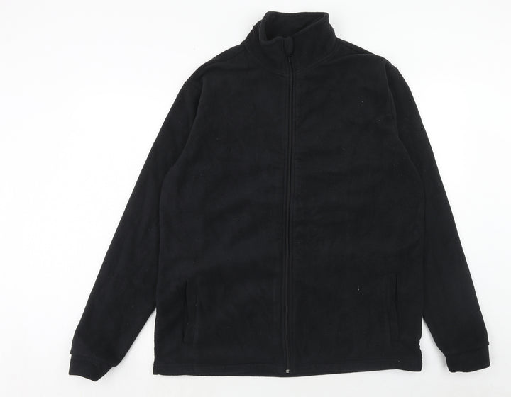 Huston Harbour Mens Black Jacket Size L Zip