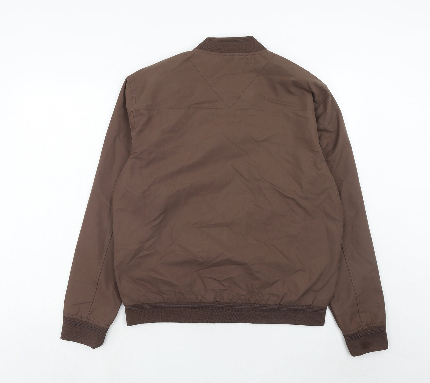 River Island Mens Brown Bomber Jacket Jacket Size M Zip