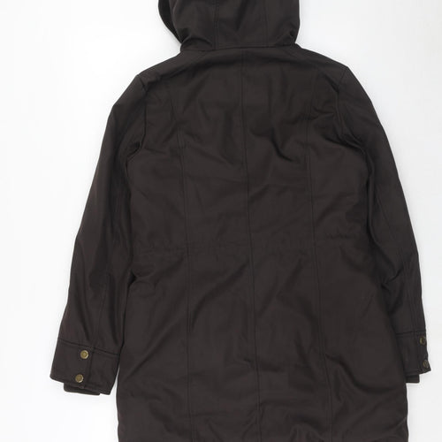 Marc New York Womens Brown Parka Coat Size XS Zip