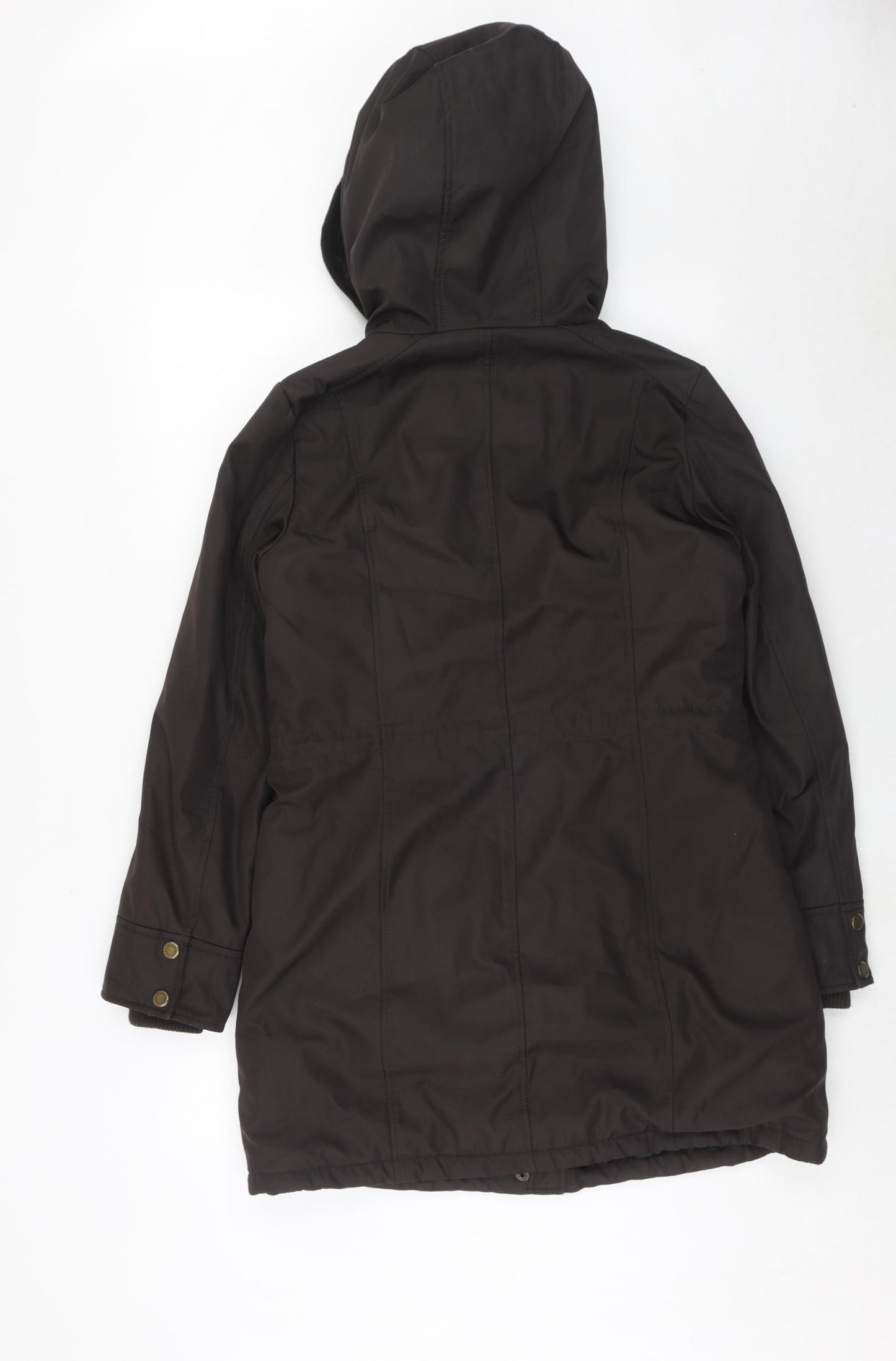 Marc New York Womens Brown Parka Coat Size XS Zip