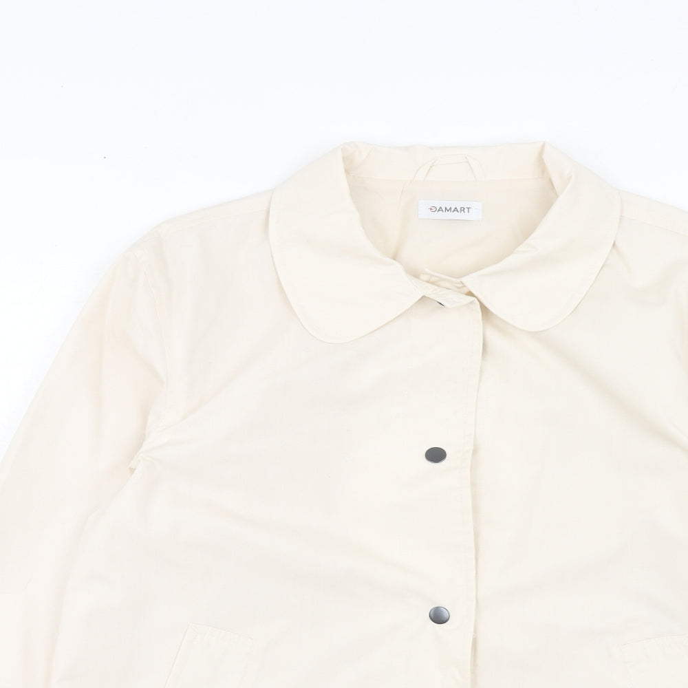 Damart Womens Beige Jacket Size 12 Button