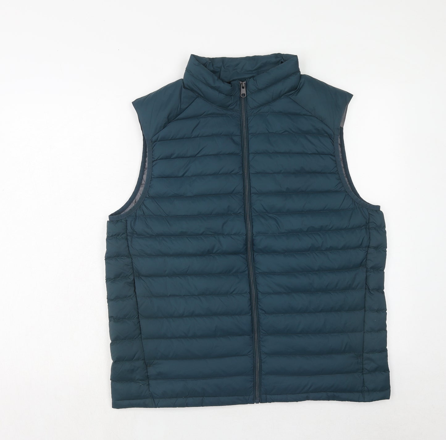 Marks and Spencer Mens Blue Gilet Jacket Size L Zip