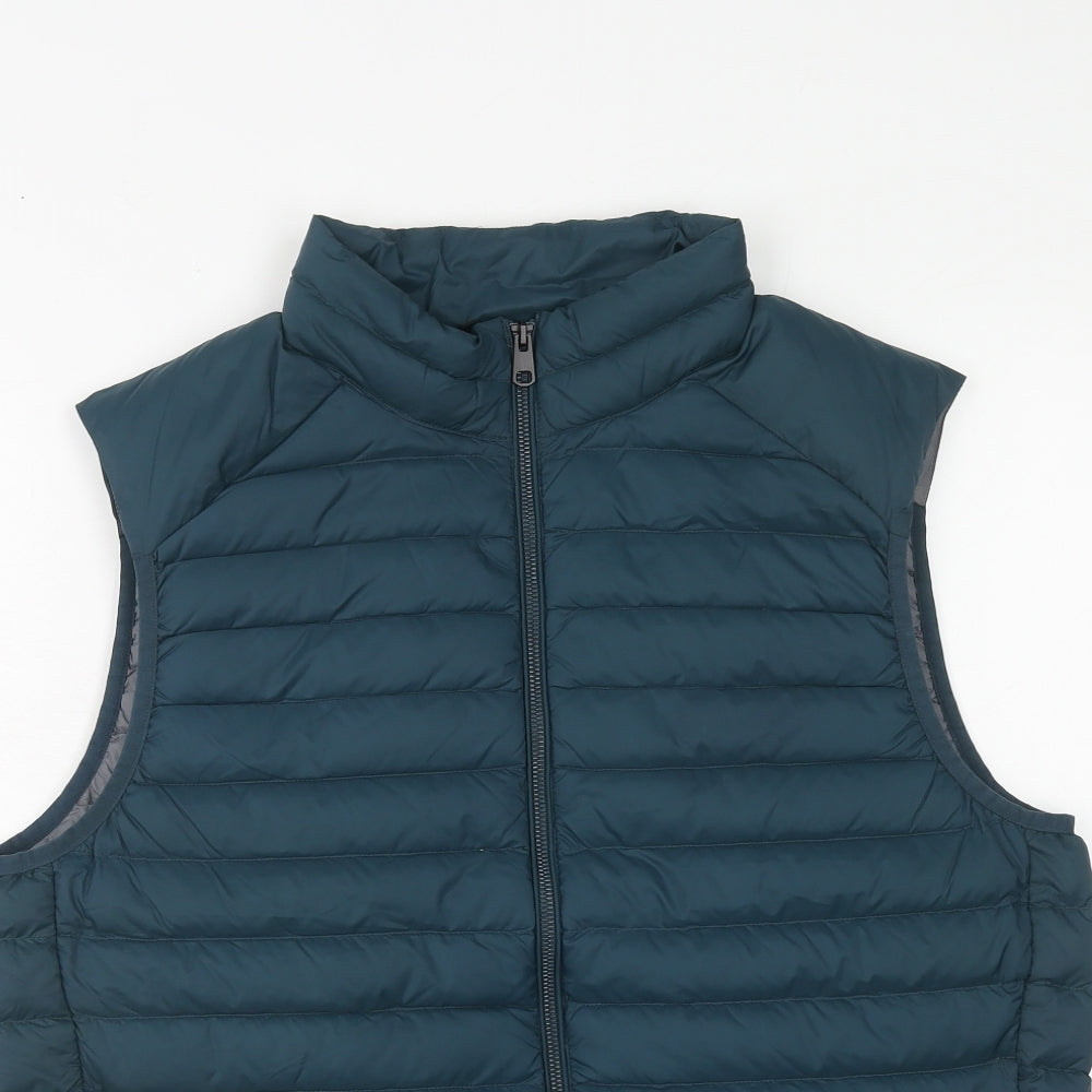 Marks and Spencer Mens Blue Gilet Jacket Size L Zip