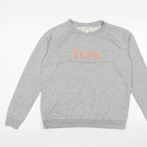 Per Se Womens Grey Cotton Pullover Sweatshirt Size S Pullover - Etoile