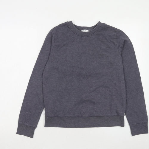 Very Womens Blue Polyester Pullover Sweatshirt Size 10 Pullover