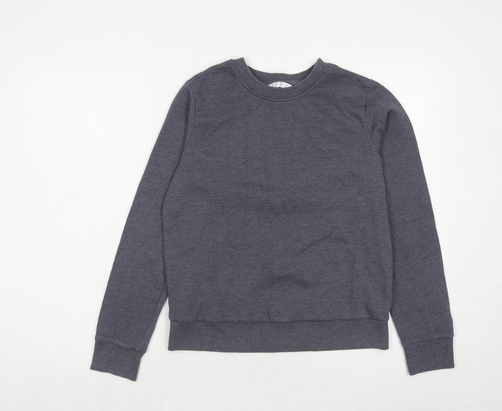 Very Womens Blue Polyester Pullover Sweatshirt Size 10 Pullover