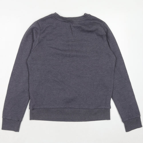 Very Womens Blue Polyester Pullover Sweatshirt Size 10 Pullover