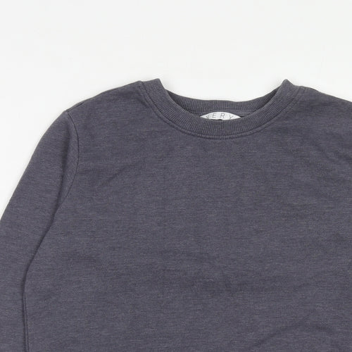 Very Womens Blue Polyester Pullover Sweatshirt Size 10 Pullover