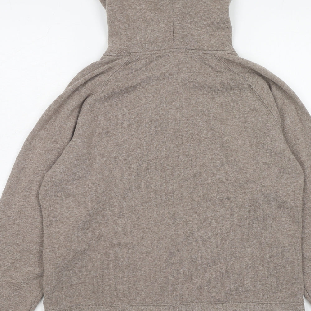Gap Womens Brown Cotton Full Zip Hoodie Size L Zip