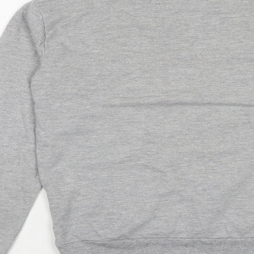 H&M Womens Grey Cotton Pullover Sweatshirt Size S Pullover - Superior