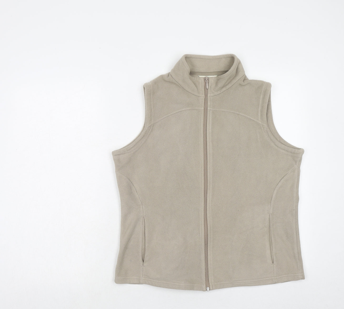 Marks and Spencer Womens Brown Gilet Jacket Size 18 Zip