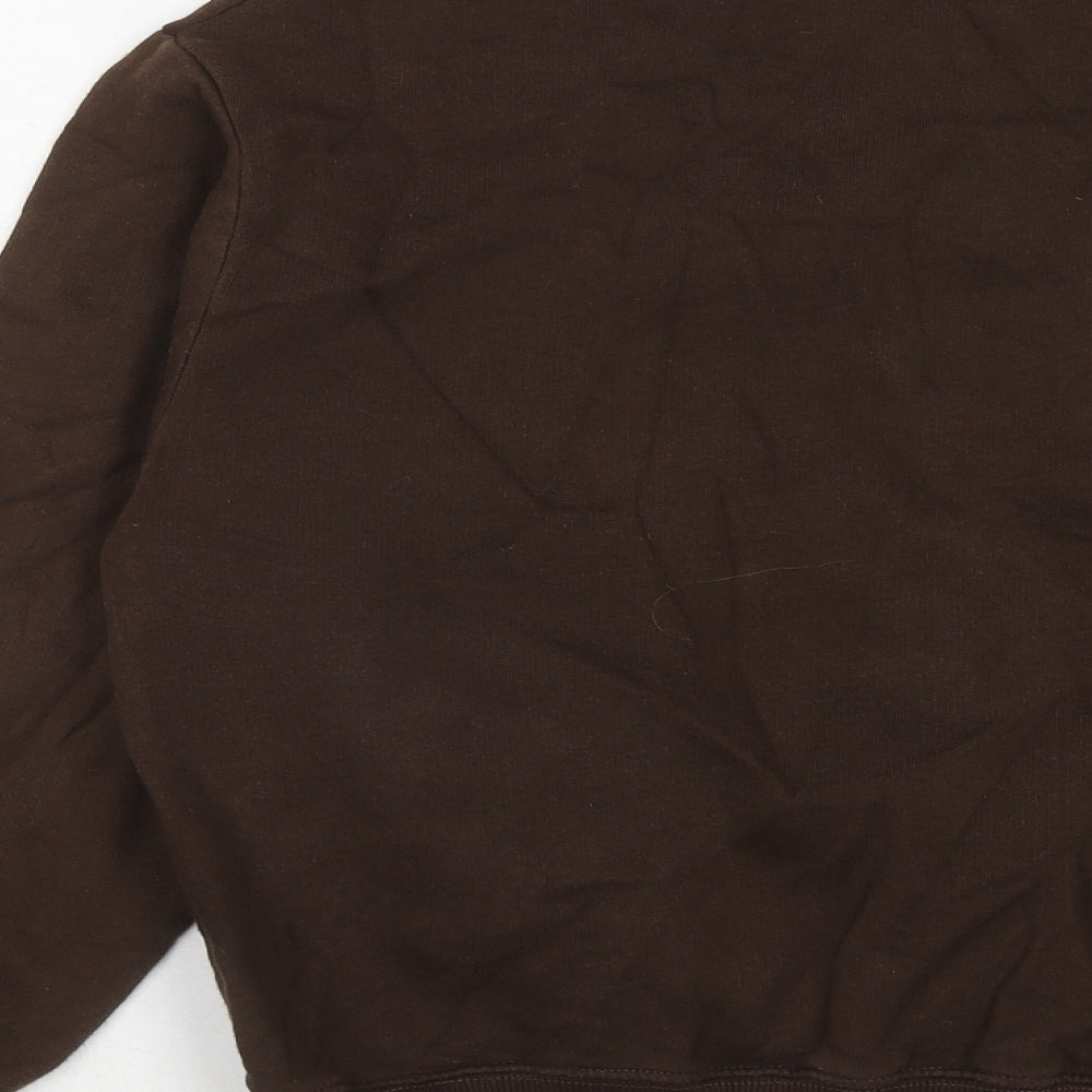 Pull&Bear Womens Brown Cotton Pullover Sweatshirt Size S Pullover