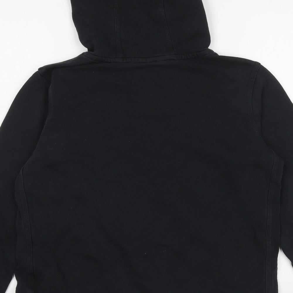 Nike Boys Black Cotton Pullover Hoodie Size 13-14 Years Pullover