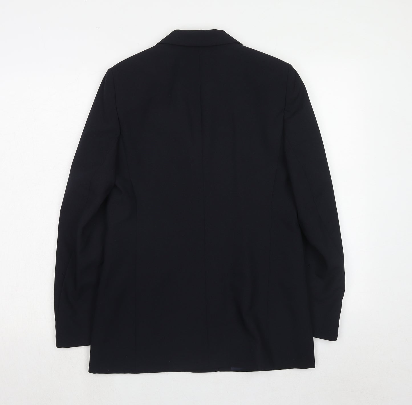 For Women Womens Blue Polyester Jacket Suit Jacket Size 10